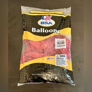 11” helium balloons BSA Red Raspberry 100 count